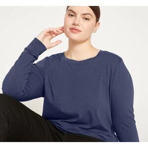 Universal Standard Long Sleeve Crew Neck T-Shirt Size (00-0) 4XS NEW